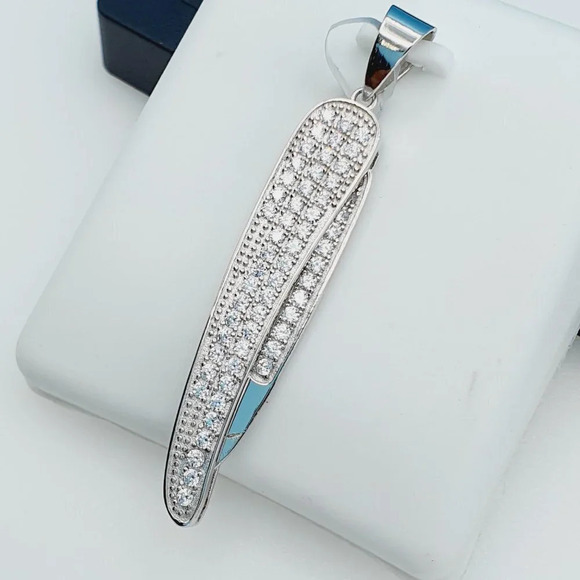 "925 Sterling Silver Cubic Zirconia Pendant, UU1P6A6061 - Picture 9 of 10